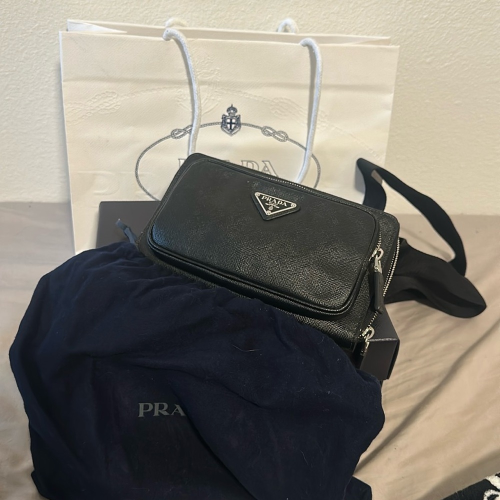 Prada Saffiano Leather Belt Bag